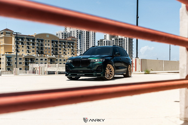 Фото дисков Anrky AN20 Сатиновая шампань на BMW X7 (G07)