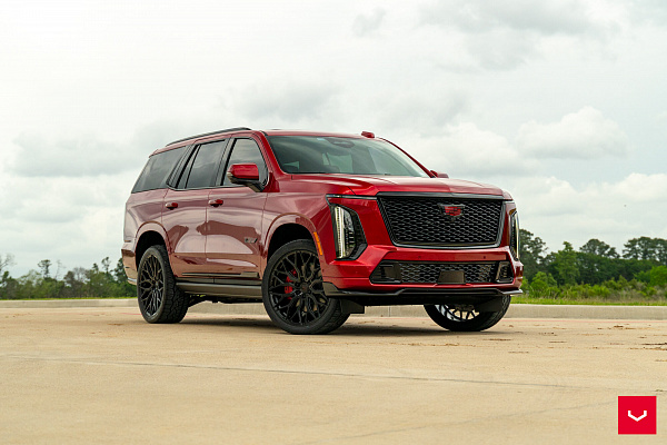 Фото дисков Vossen HF6-3 Черный глянец на Cadillac Escalade V