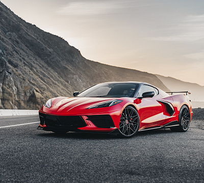 Фото дисков Vossen HF-7 на Chevrolet Corvette C8