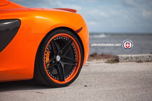 Фото дисков HRE S107 Черный сатин на McLaren 650S