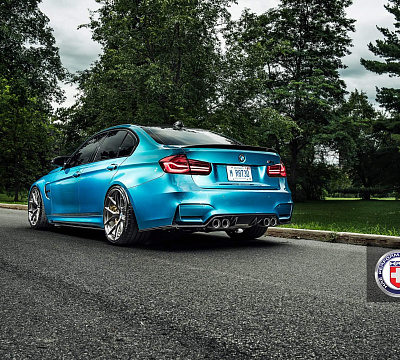 Фото дисков HRE P101 на BMW 3/M3 (F3x/F80)
