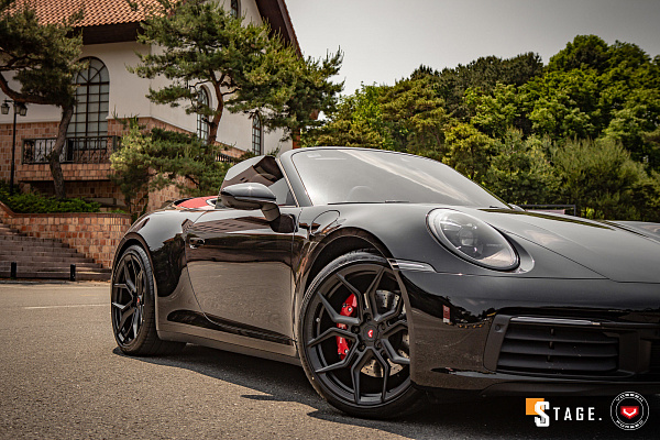 Фото дисков Vossen EVO-3 Черный сатин на Porsche 911 VIII