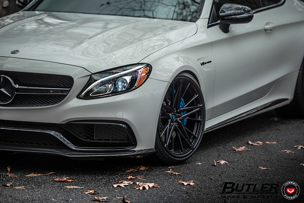Фото дисков Vossen M-X6 Черный сатин на Mercedes-Benz C-Class (W205)
