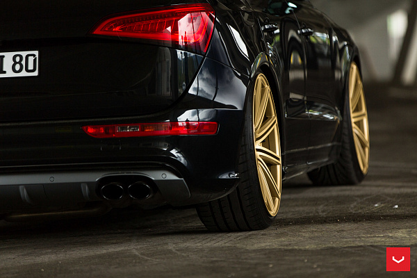 Фото дисков Vossen CV4 Сатиновое золото на Audi Q5 (8R)
