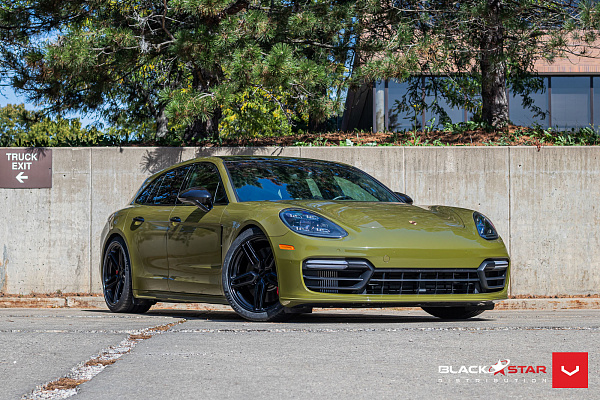 Фото дисков Vossen HF-1 Черный глянец на Porsche Panamera II