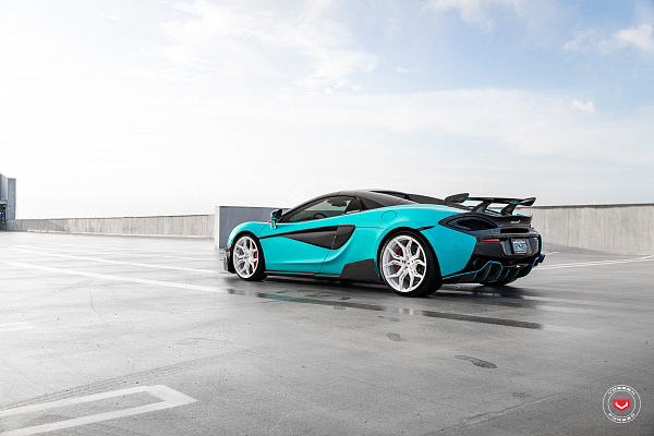 Фото дисков Vossen EVO-3R Белый глянец на McLaren 570S