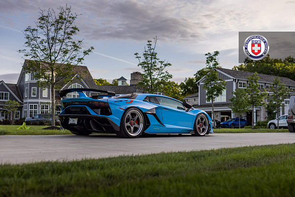 Фото дисков HRE 527 Сатиновый графит на Lamborghini Aventador