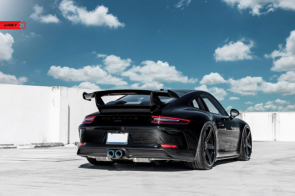 Фото дисков Anrky AN38 Черный глянец на Porsche 911 VII