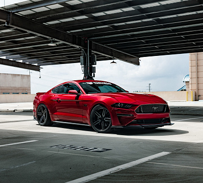 Фото дисков Vossen HF-1 на Ford Mustang VI