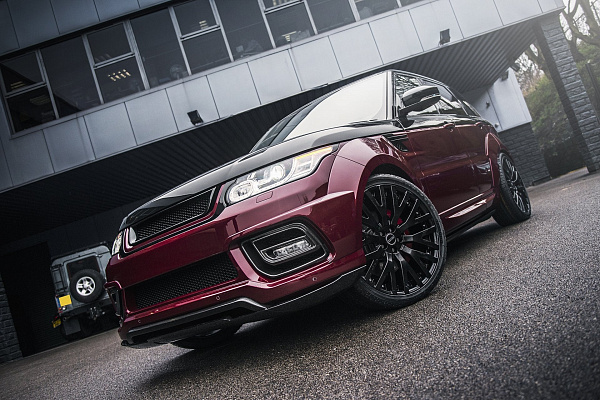 Фото дисков Kahn RS-2 Черный сатин на Range Rover Sport II