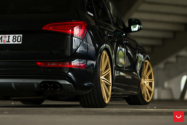 Фото дисков Vossen CV4 Сатиновое золото на Audi Q5 (8R)