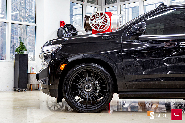 Фото дисков Vossen HF-8 Черный сатин на Chevrolet Tahoe V
