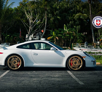 Фото дисков HRE P106 на Porsche 911 VII