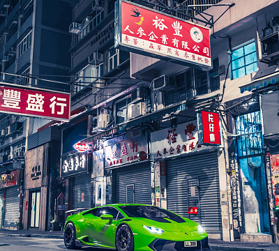 Фото дисков Brixton Forged PF7 Aerotech на Lamborghini Huracan