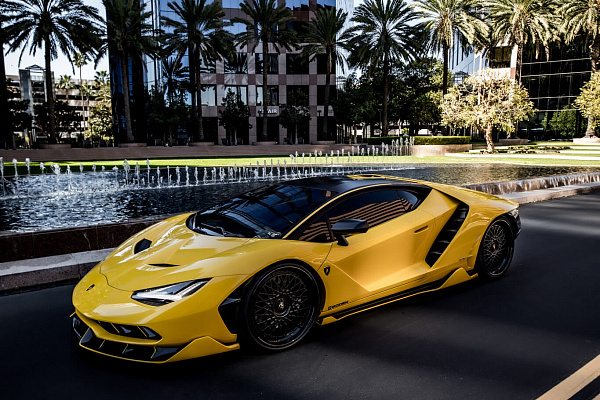 Фото дисков HRE 501 Черный сатин на Lamborghini Centenario