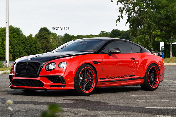 Фото дисков Strasse Wheels SV15T Deep Concave FS Другой цвет на Bentley Continental GT II