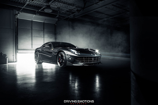 Фото дисков HRE S207 Черный сатин на Ferrari F12