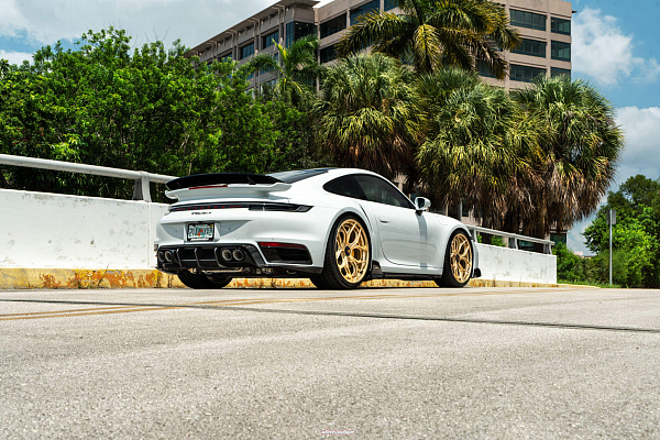 Фото дисков HRE S111SC Сатиновое золото на Porsche 911 VIII