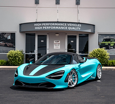 Фото дисков HRE P104 на McLaren 720S