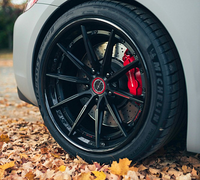 Фото дисков Brixton Forged R11-R на Porsche Cayman II