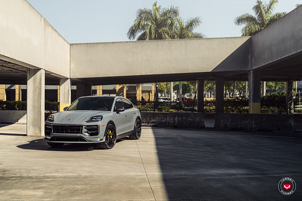 Фото дисков Vossen EVO-3 Черный глянец на Porsche Cayenne III