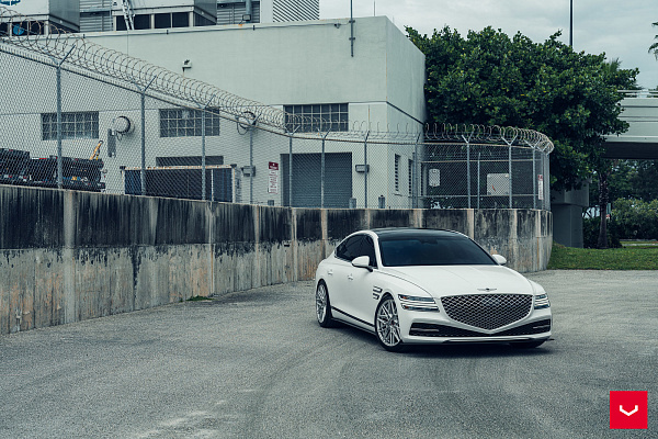 Фото дисков Vossen HF-7 Серебро на Genesis G80 II