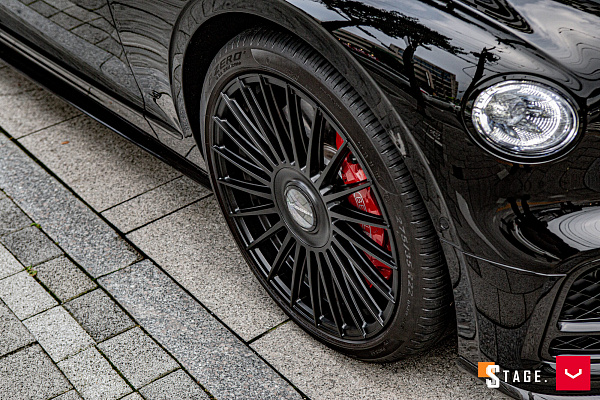 Фото дисков Vossen HF-8 Черный сатин на Bentley Flying Spur III