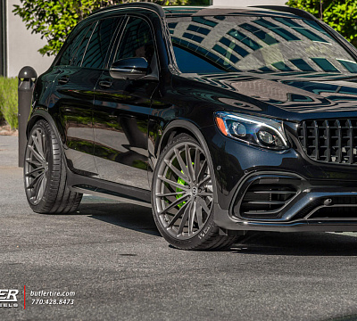 Фото дисков HRE P103 на Mercedes-Benz GLC (X253, C253)