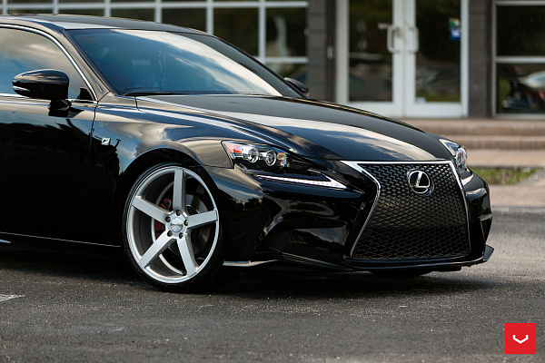 Фото дисков Vossen CV3 Серебро на Lexus IS II