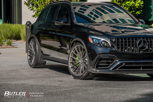 Фото дисков HRE P103 Глянцевый графит на Mercedes-Benz GLC (X253, C253)