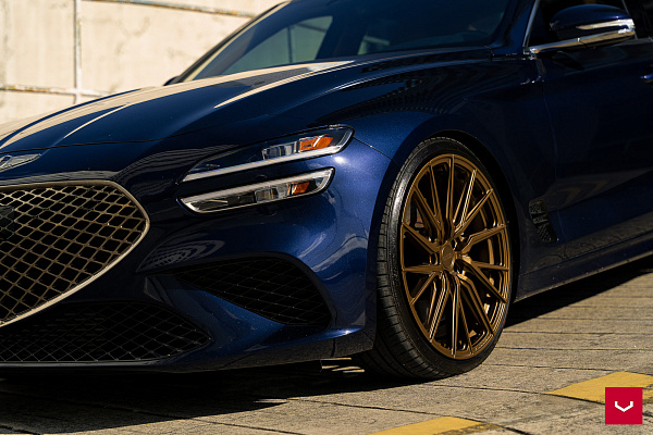 Фото дисков Vossen HF-4T Сатиновая бронза на Genesis G70