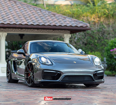Фото дисков HRE P101 на Porsche Cayman II