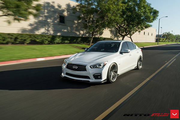 Фото дисков Vossen VFS-5 Глянцевый графит на Infiniti Q50