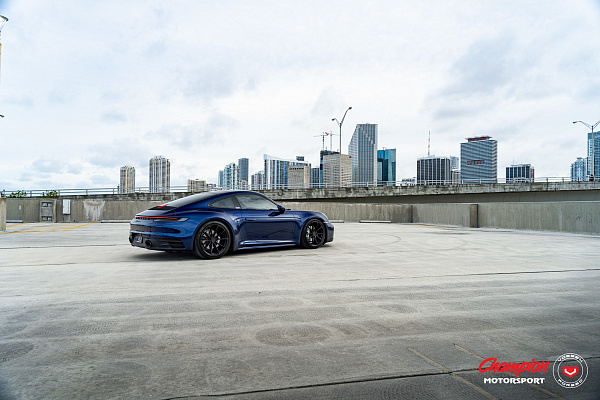 Фото дисков Vossen RS92 Черный сатин на Porsche 911 VIII