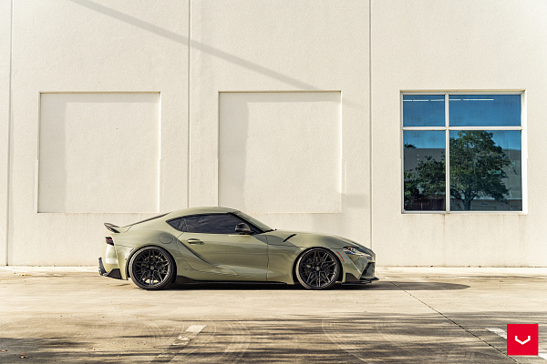 Фото дисков Vossen HF-7 Черный сатин на Toyota Supra A90