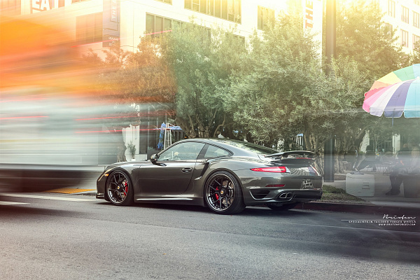 Фото дисков Brixton Forged CM5-R Черный сатин на Porsche 911 VII