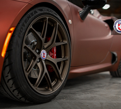 Фото дисков HRE R101 на Alfa Romeo 4c