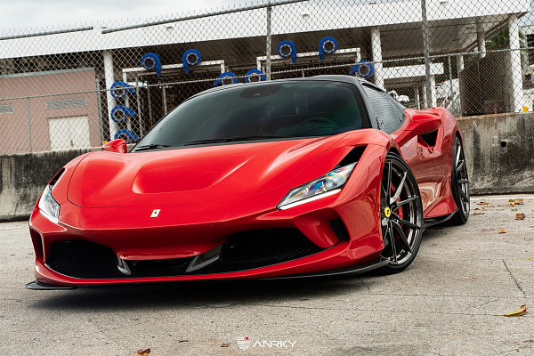 Фото дисков Anrky AN12 Глянцевый темный лак на Ferrari F8