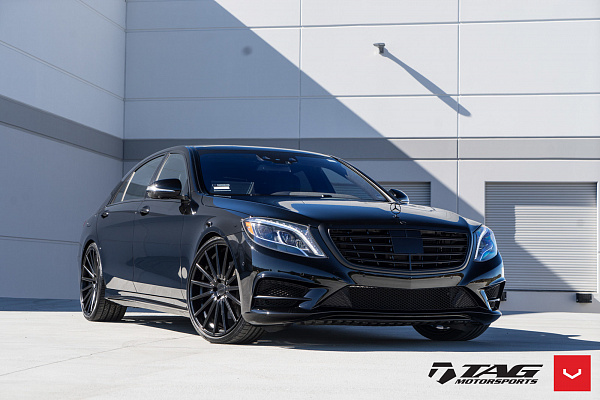 Фото дисков Vossen VFS-2 Черный сатин на Mercedes-Benz S-Class (W222, C217)