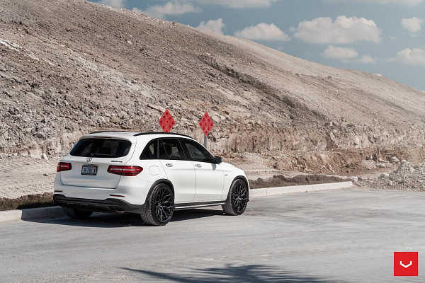 Фото дисков Vossen HF-2 Черный сатин на Mercedes-Benz GLC (X253, C253)