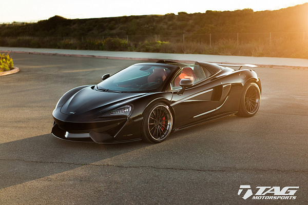 Фото дисков Anrky AN39 Черный сатин на McLaren 570S