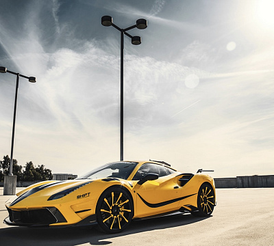 Фото дисков Savini SV50 на Ferrari 488