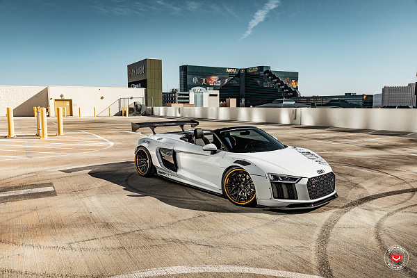 Фото дисков Vossen EVO-5R (3-Piece) Черный сатин на Audi R8 (4S)