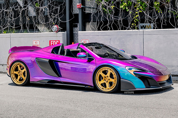 Фото дисков Strasse Wheels SV5 Deep Concave Duoblock Глянцевая бронза на McLaren 650S