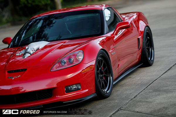 Фото дисков BC Forged LE10 // MLE10 Черный матовый на Chevrolet Corvette C6
