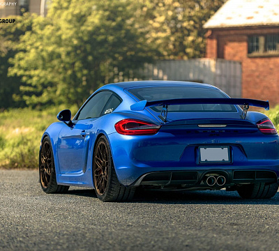 Фото дисков HRE RC100 на Porsche Cayman II