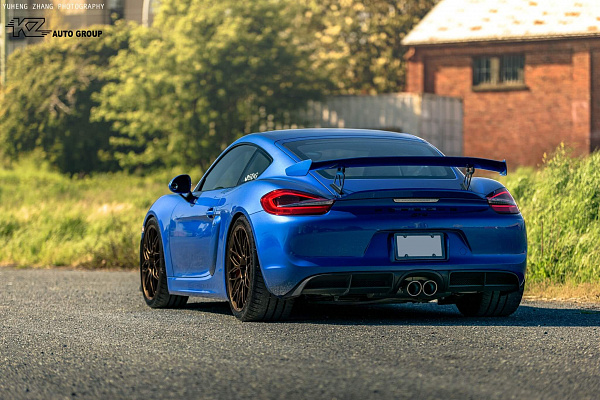 Фото дисков HRE RC100 Глянцевая бронза на Porsche Cayman II