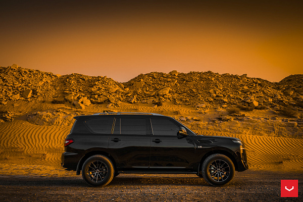 Фото дисков Vossen HF6-1 Глянцевый темный лак на Nissan Patrol VII