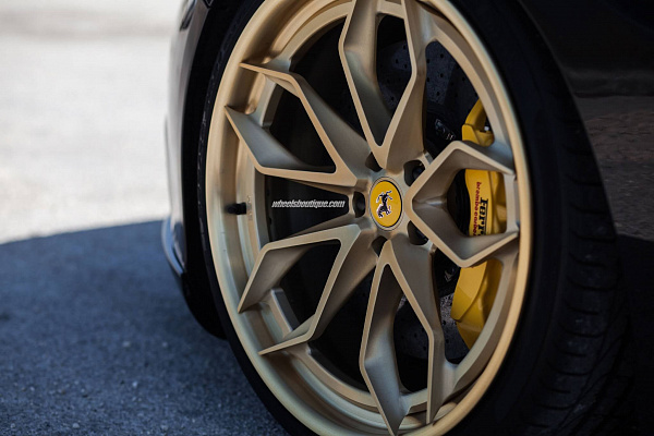 Фото дисков HRE S201H Сатиновое золото на Ferrari California