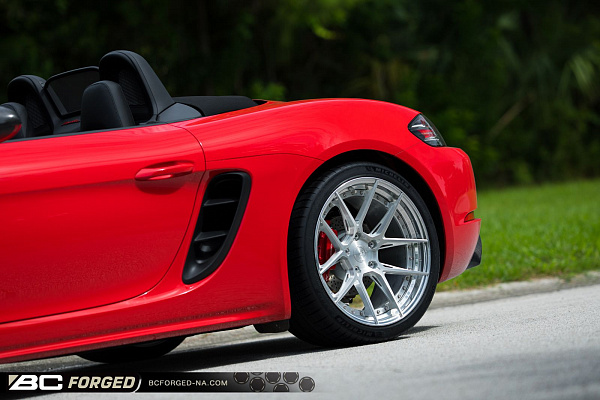 Фото дисков BC Forged HCA381 Глянцевый лак на Porsche Boxster III